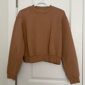 TNA fleece cropped sweater
